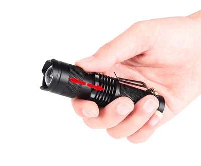 FA-801 Power Style Rechargeable Mini Flashlight COB + LED