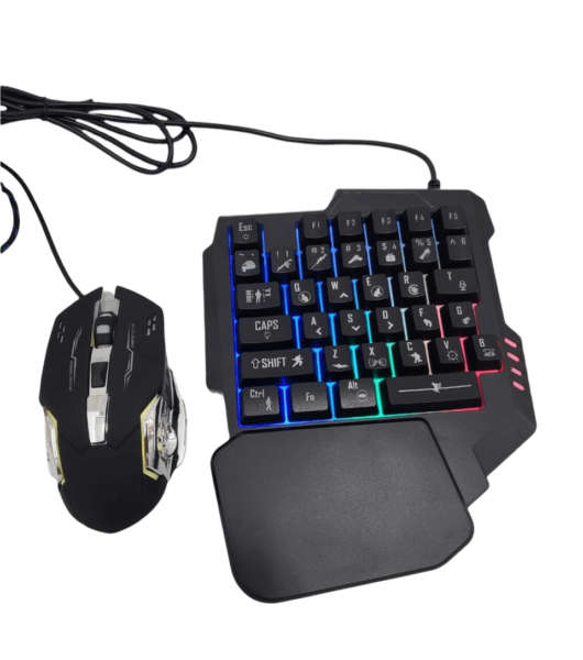 JG833 4-in-1 Combo Pack With One-hand Keyboard, Mouse and PUBG Converter