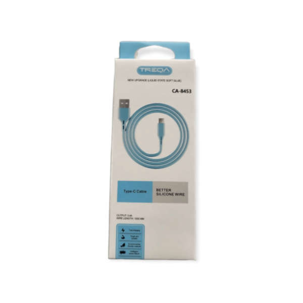 CA-8453 Type-C Silicone Cable 3.4A 1m