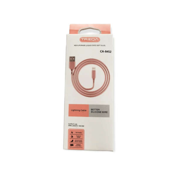 CA-8452 IOS Silicone Cable 3.4A 1m