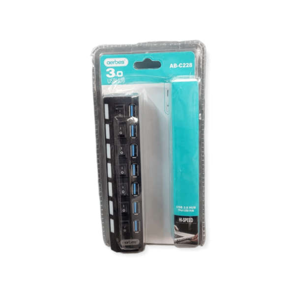Aerbes AB-C228 USB 3.0 High Performance 7-Port USB Hub