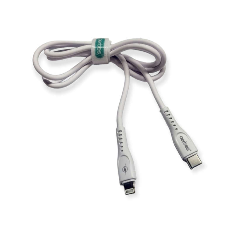 Aerbes AB-Q641 Dual PD 45W Car Charger With 1M Type C to Lightning Cable