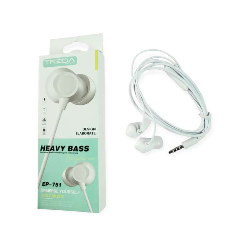 Treqa EP-751 Hands Free Earphones 3.5mm