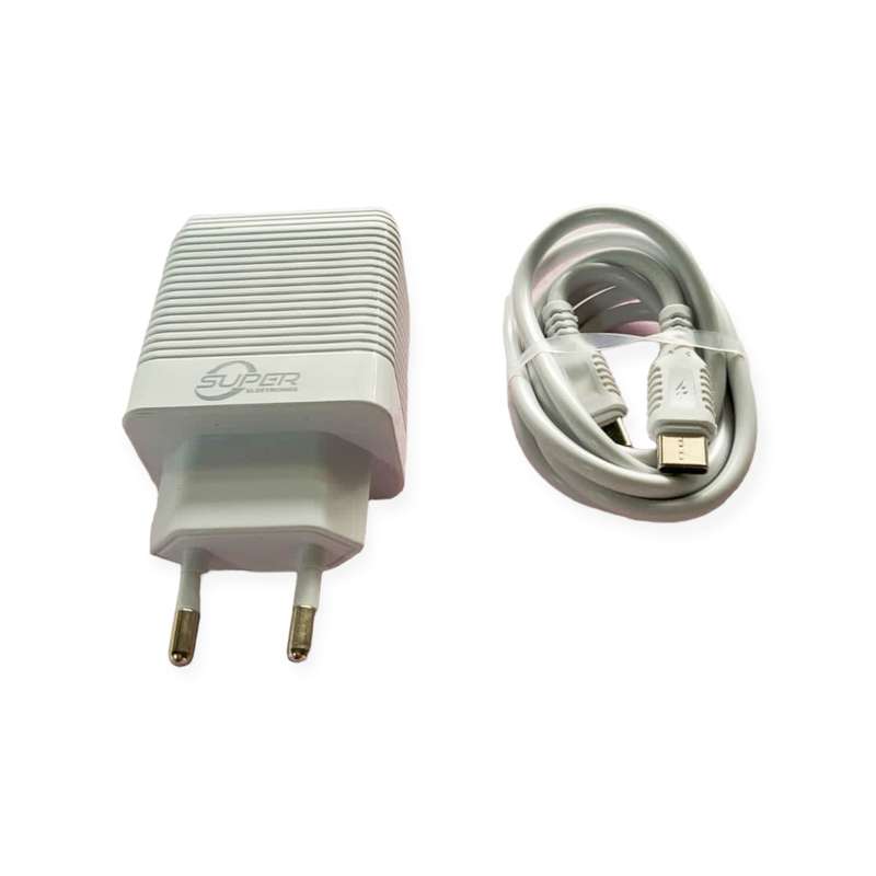 BS-170 C-1P Charger PD+QC3.0 38W With Type C to Type C Cable