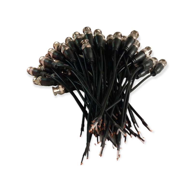 XF0574 BNC Connector Plug Male Tail Line 50PCS
