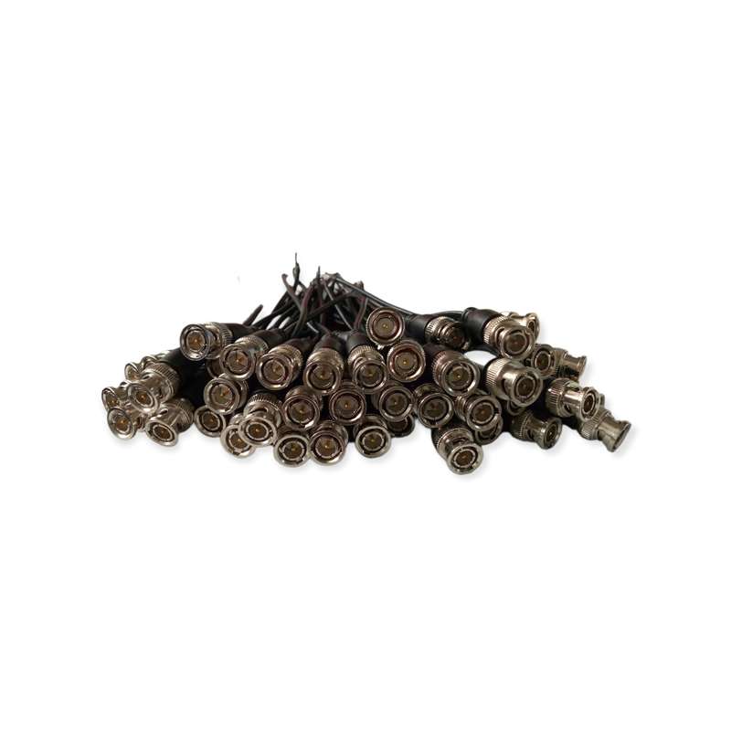 XF0574 BNC Connector Plug Male Tail Line 50PCS