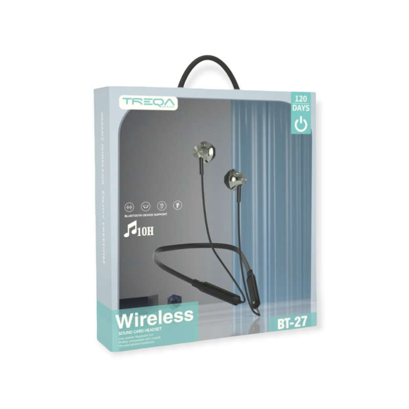 Treqa BT-27 Wireless Neckband Bluetooth Sports Earphones