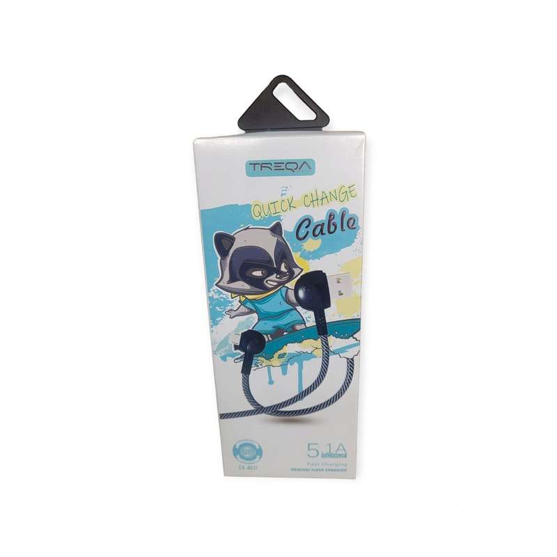 Treqa CA-8631 Micro 5.1A 90 Degree Angle USB Cable