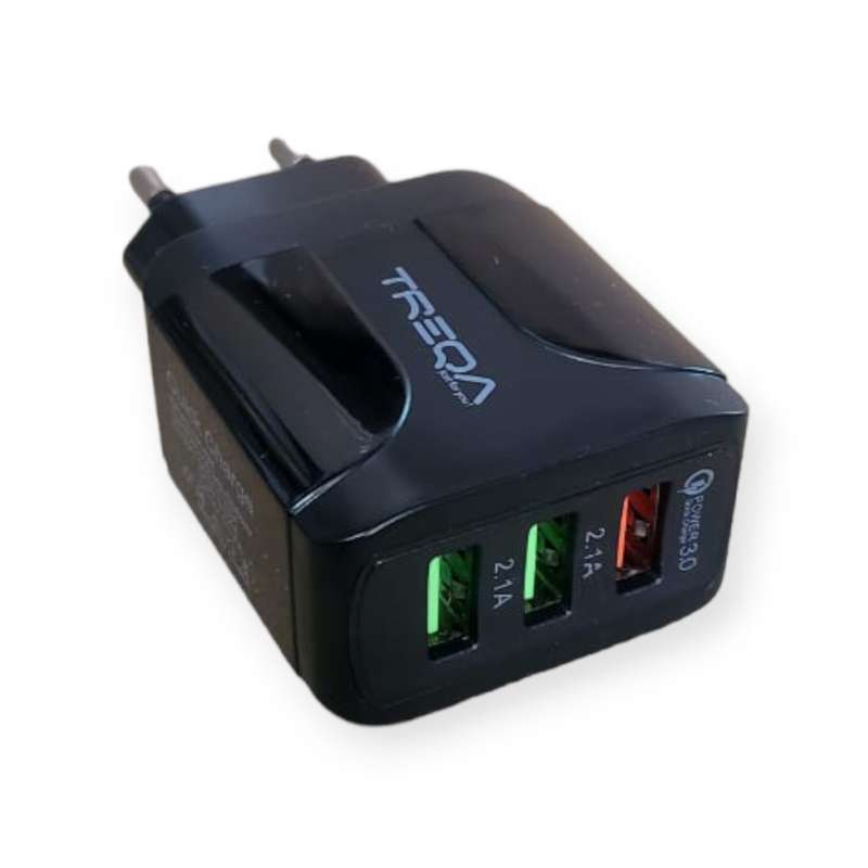 Treqa CH-624 Charger With 3 USB Port 5.1A