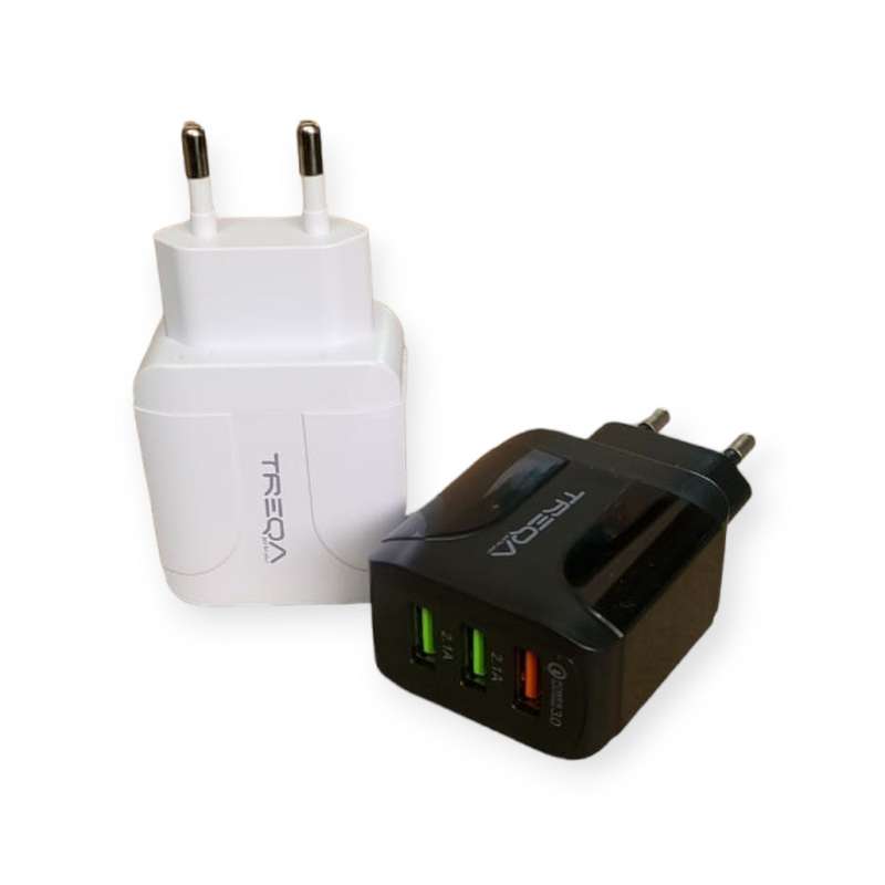 Treqa CH-624 Charger With 3 USB Port 5.1A