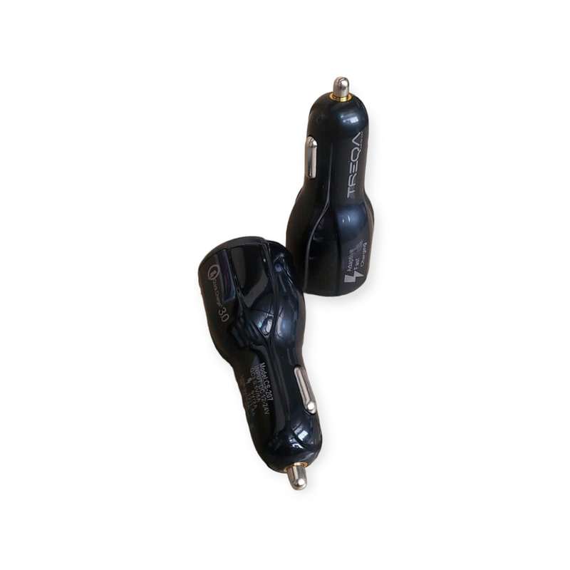 Treqa CS-207 Dual USB Port Car Charger 5.1A