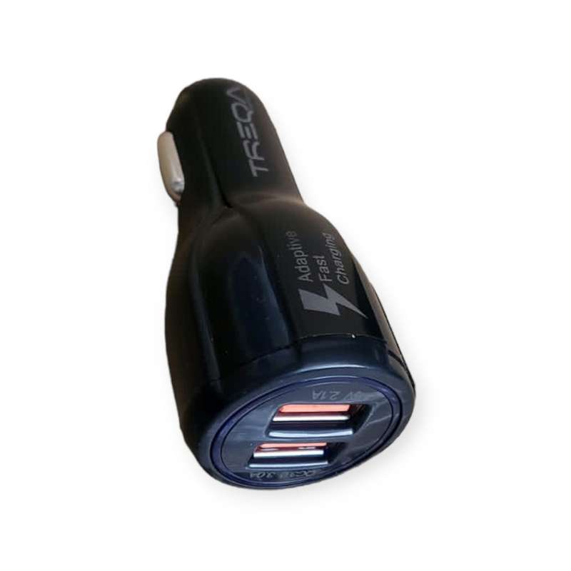 Treqa CS-207 Dual USB Port Car Charger 5.1A