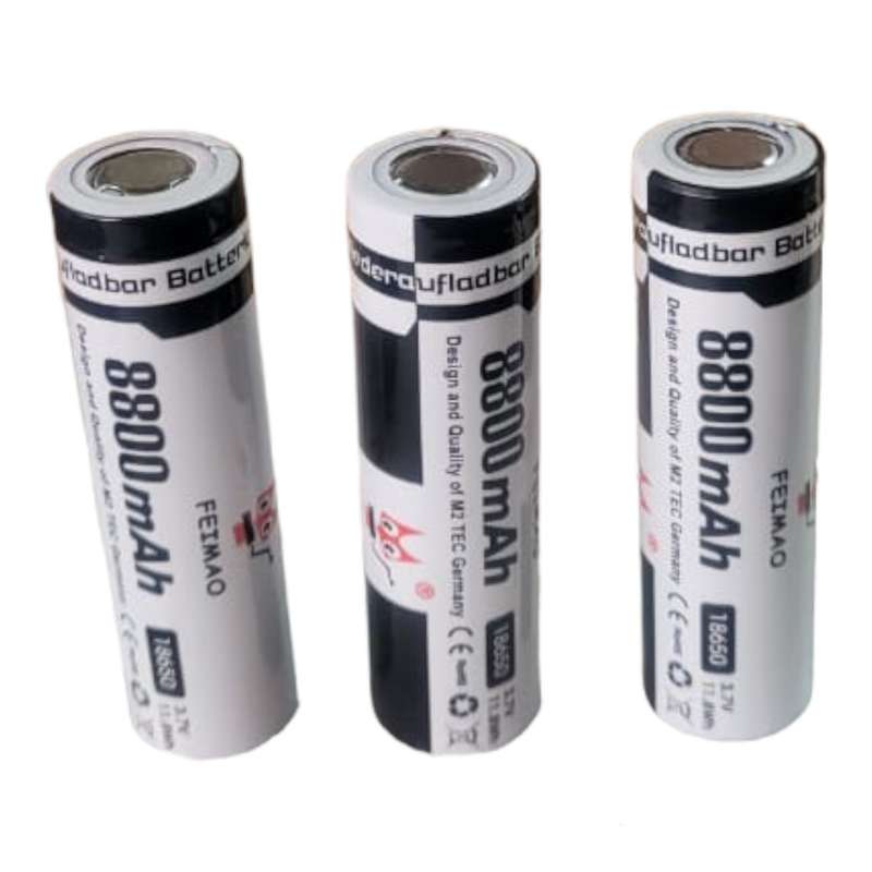 Feimo18650-8800 Pack Of 100 Flat Head 18650 8800mah Battery