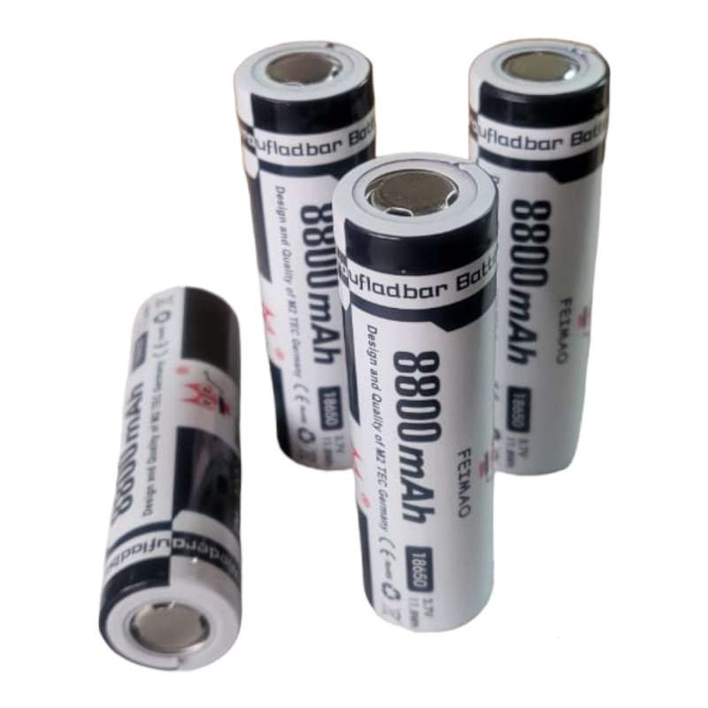 Feimo18650-8800 Pack Of 100 Flat Head 18650 8800mah Battery
