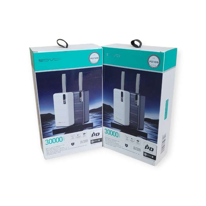 PD109 SOVO 30000mAh PD Fast Charging Power Bank 22.5W Output