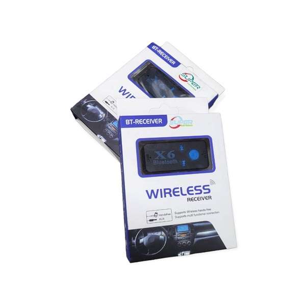 BT-X6 Bluetooth 5.0+DVR Stereo Audio Receiver Aux With 3.5mm Jack Car Receiver