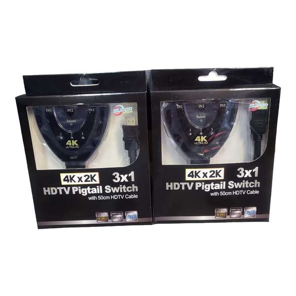 SE-LH3-1-4K HDMI Switch 3 in 1 Adapter Cable