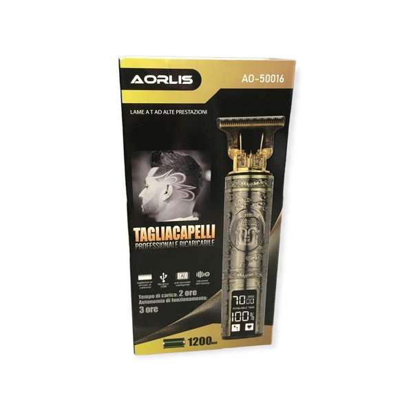 Aorlis AO-50016 Professional LCD Display USB Charging Hair Trimmer 1200Mah