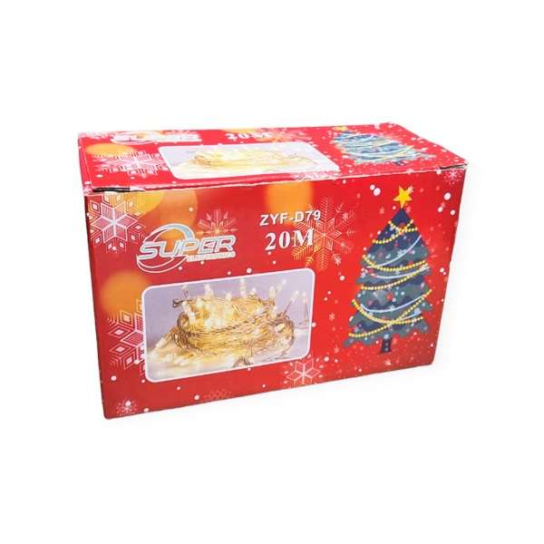 SE ZYF-D79 LED 20M Inter-Connecting Clear Cable Fairy light Warm White
