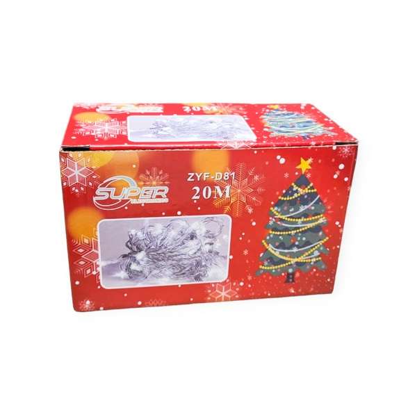 Super Electronics ZYF-D81 LED Inter-Connecting Clear Cable Fairy Light White 20M