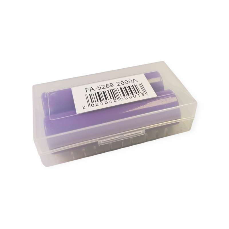 FA-5290-2000A Rechargeable 18650 Batteries 2Pieces 2000Mah