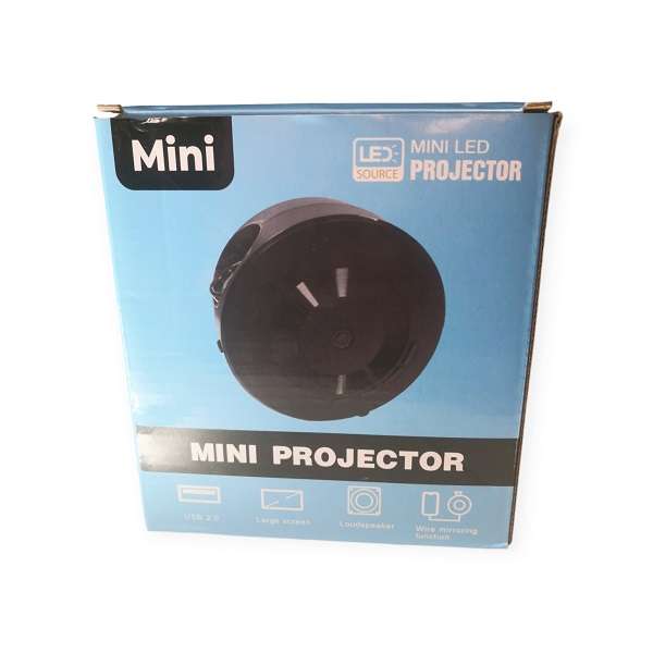 YT200 Mini LED Projector Wire Mirroring Function Loudspeaker Contrast-3000:1