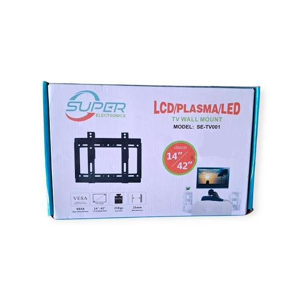 SE-TV001 14"-42" Screen Flat Panel TV Bracket Wall Mount For LED LCD Plasma