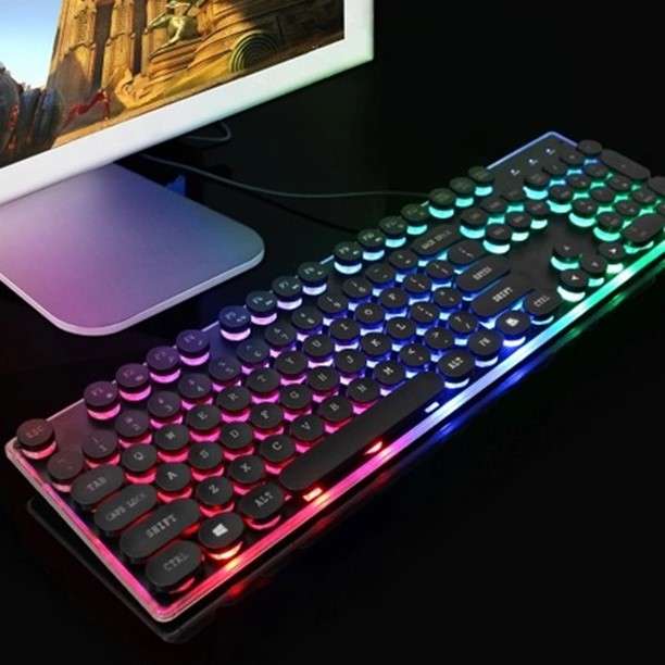 Aerbes AB-D005 USB Corded Punk Keyboard With Backlight Function