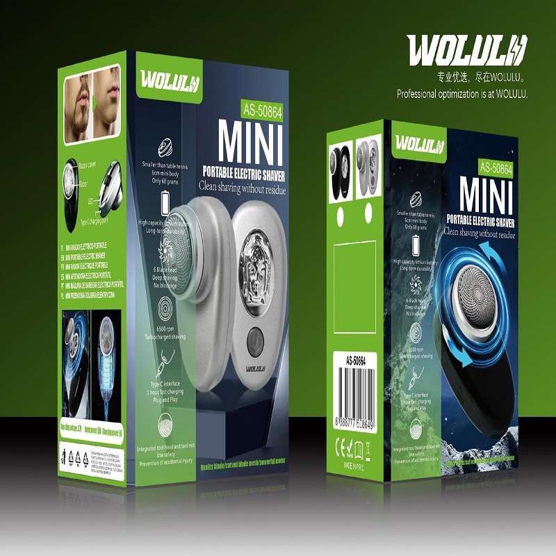 Wolulu AS-50864 Mini Bhudda Head Electric Hair Shaver 6500rpm