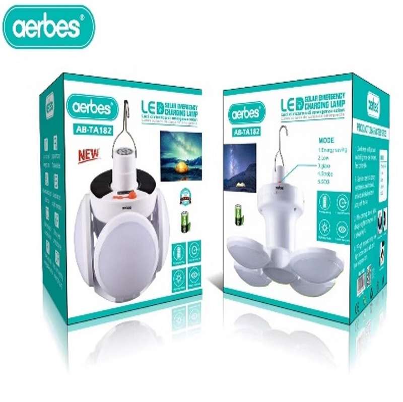 Aerbes AB-TA182 Waterproof LED Solar Powered Emergency Charging Lamp With Hanging Hook