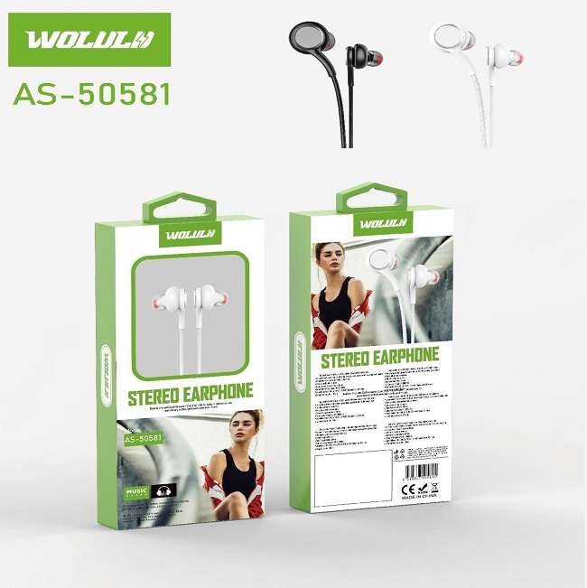 Wolulu AS-50581 Wired Earphones 3.5mm