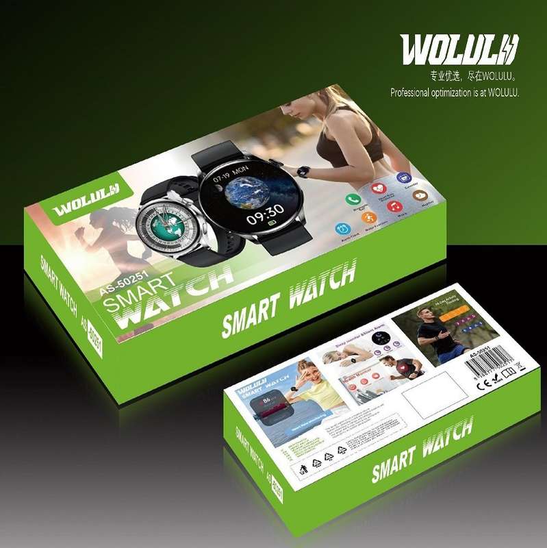 Wolulu AS-50251 Bluetooth Smart Watch With HryFine App and Bluetooth Speaker