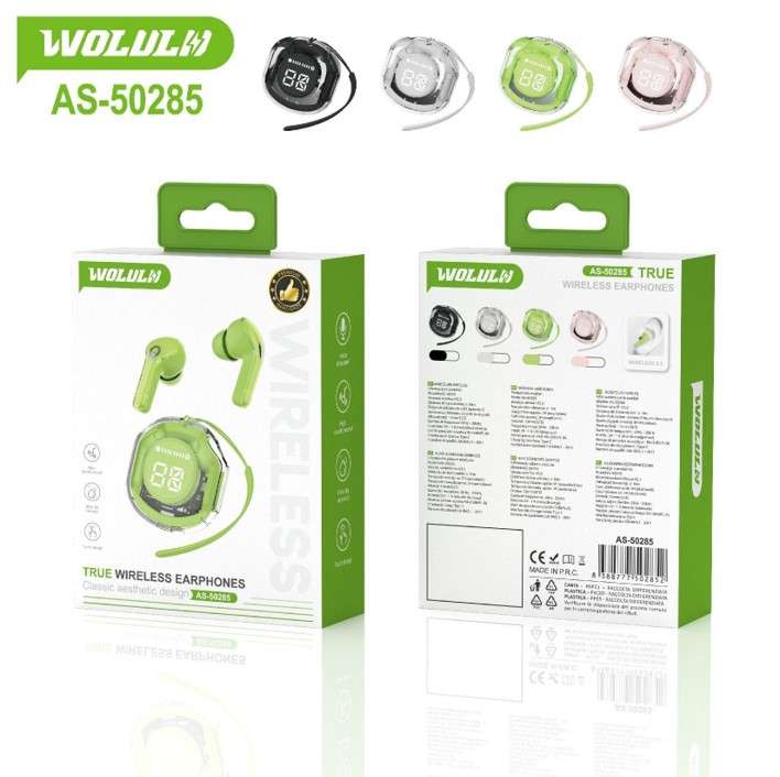 Wolulu AS-50285 Wireless Noise Cancelation Bluetooth Earphone