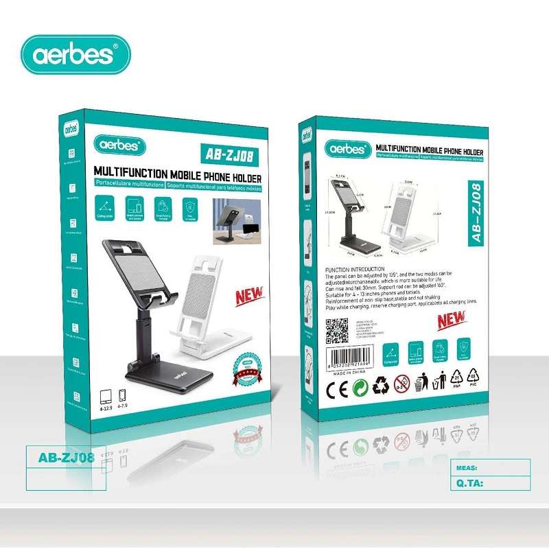 Aerbes AB-ZJ08  Adjustable Foldable Mobile Phone Holder