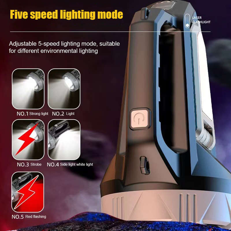 FA-2358 Outdoor Portable Rechargeable Searchlight With Type C Charger