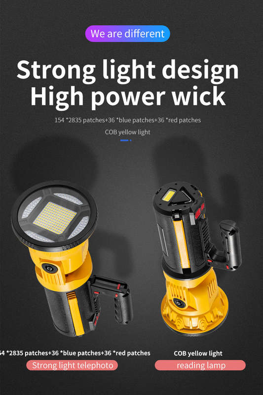 FA-W5164-2 Rechargeable LED Searchlight Doubles As A Power Bank To Charge Electronic Devices