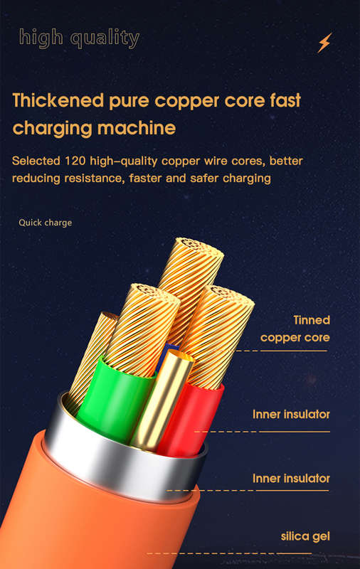 S-219 120W 6A 3 in 1 Silicone Zinc Alloy Cable with Type C, Micro USB &amp; Lightning 1.2m