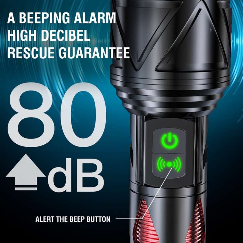 FA-1860  Multifunctional Rechargeable Aluminum Alloy Laser Flashlight
