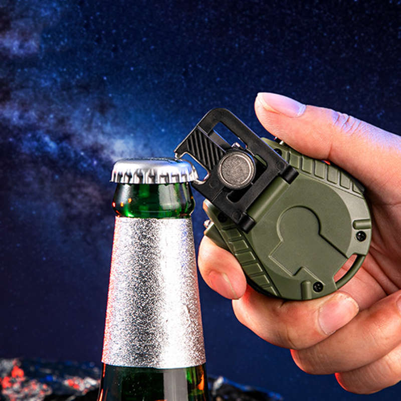 FA-53 Mini Rechargeable Human Induction Smart Sensing COB + LED  Light With Bottle Opener