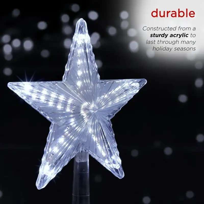 ZYF-105 Christmas Tree Top LED Star White 15cm