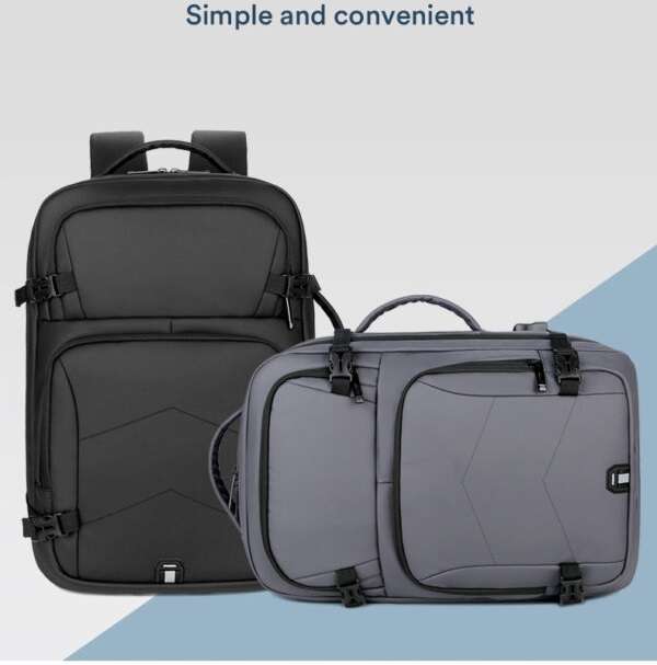 XF0761 Laptop Backpack With 5 Zip Compartments And USB Port 17