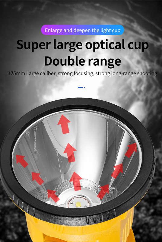 FA-W5165-1 Rechargeable Multi-Function Portable LED Searchlight Support Mobile Phone Charging