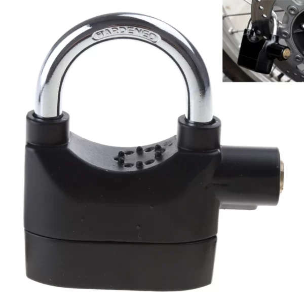 JG606 Alarm Padlock for Motorcycle Bike Bicycle Perfect Security With 110dB