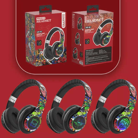 DR-46 Graffiti Bluetooth Foldable Headphones