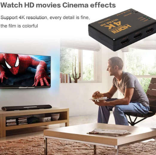 XF0062 3-Port HDMI Selector 4K Ultra HD