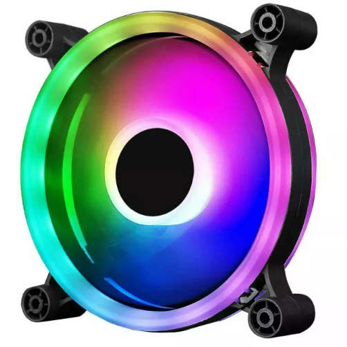 XF0241 Computer Host LED Fan Dual Aperture