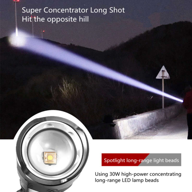 FA-S18-P99 High Power Rechargeable  LED Flashlight