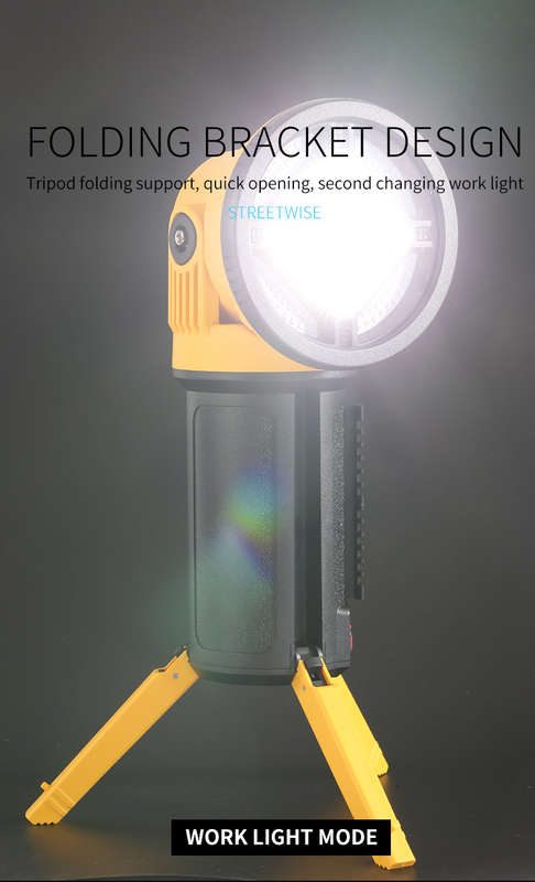 FA-W5164-2 Rechargeable LED Searchlight Doubles As A Power Bank To Charge Electronic Devices