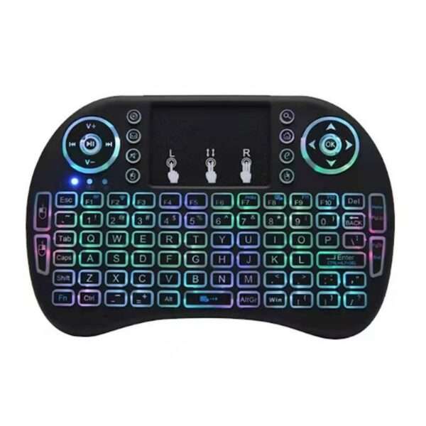 046-6 RGB Rechargeable Wireless 2.4ghz Keyboard LED Backlit