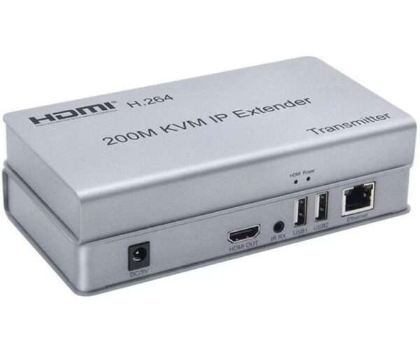HDMI 200M USB HD KVM IP Extender For USB Keyboard Mouse Laptop PC To Monitor